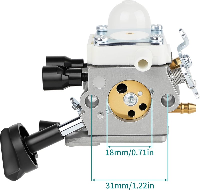 SIMPERAC BG86 Carburetor for Stihl BG86C Blower BG86 SH86 Carburetor replace for Zama C1M-S261B, 4241 120 0616 with HD2 Air Filter BG86 Blower Parts - Image 4